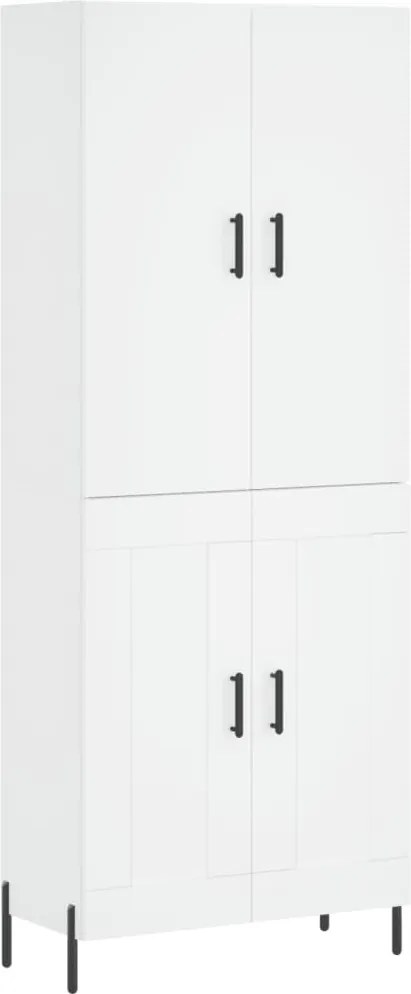 vidaXL fehér szerelt fa magasszekrény 69,5 x 34 x 180 cm
