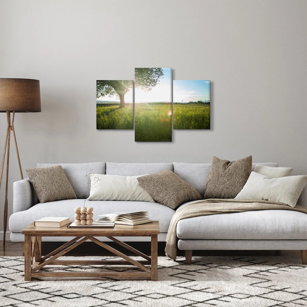 Egy fa képe a mezőn (90x60 cm)