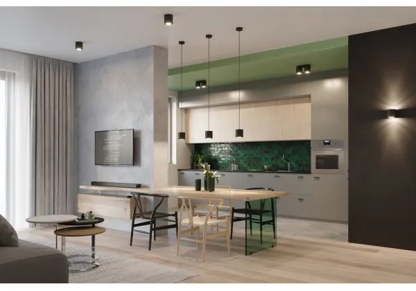 Csillár zsinóron ORBIS 1 1xGU10/40W/230V fekete