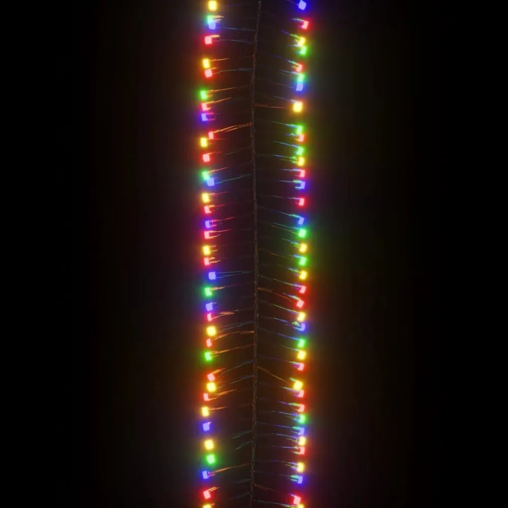 színes fényű fürtös PVC LED-szalag 1000 LED-del 11 m