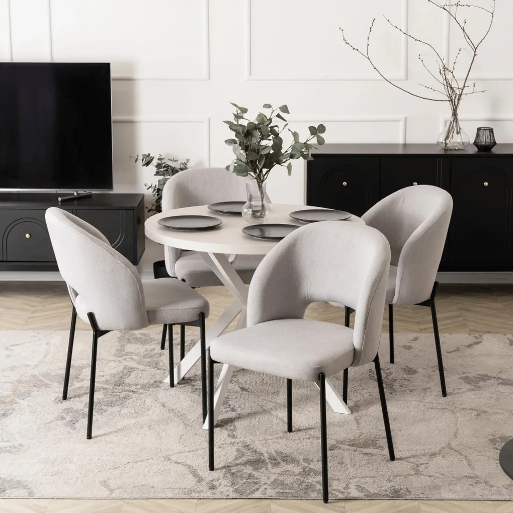 Szék szürke/fekete színben. BROS