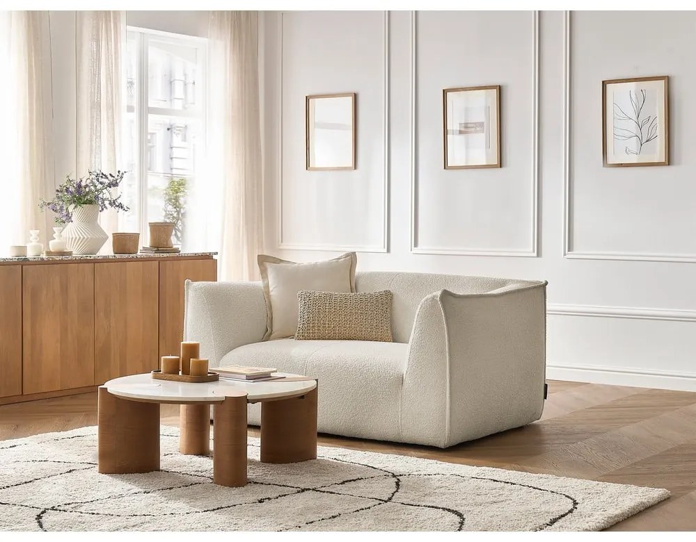 Bézs buklé kanapé 170 cm Giorgia – Bobochic Paris