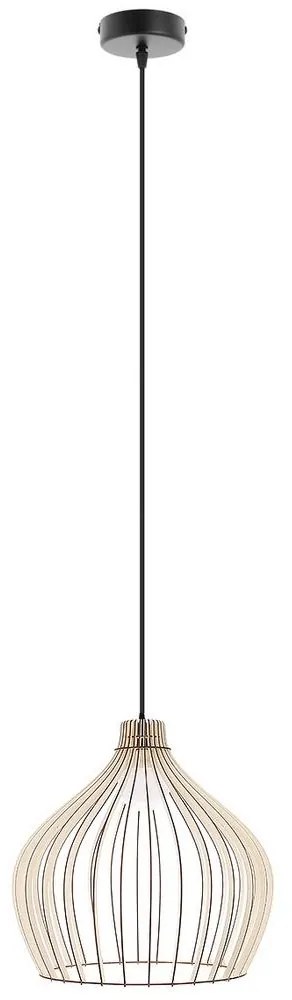 Csillár zsinóron BIG BARREL 1xE27/24W/230V