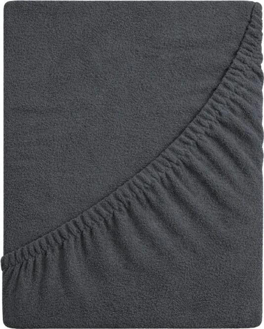 Frottír Lepedő Gumis 60x120 Vastag DeLux 190g Sötét Hamu