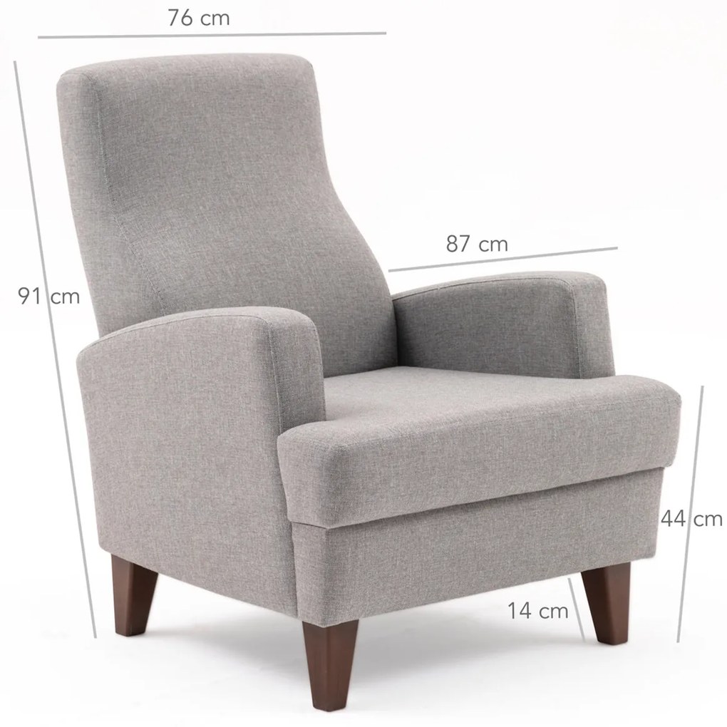 Kana Bergere Light Grey fotel
