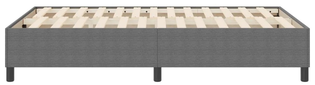 Boxspring Ágy Világosszürke 120x200 cm Bársonyszövet