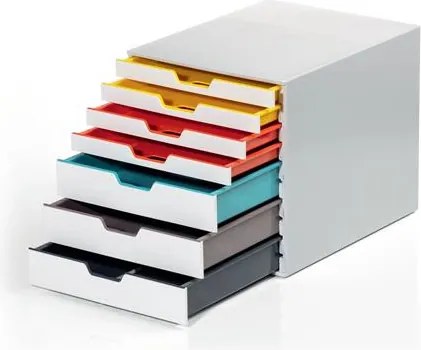 Irattároló, műanyag, 7 fiókos, DURABLE VARICOLOR® MIX 7, színes (DB762727)