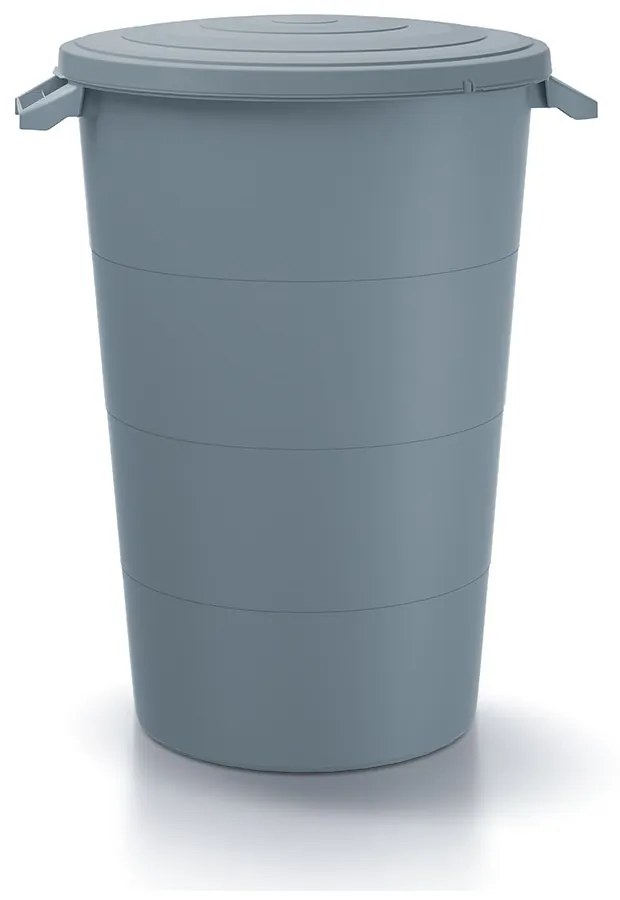 Kerti műanyag tartály füllel, 120 l, szürke