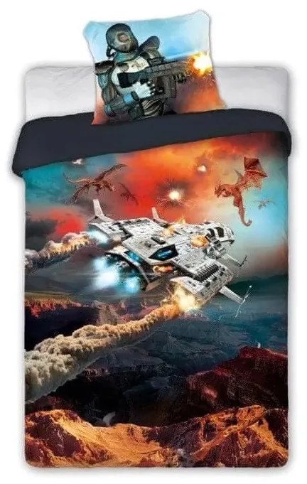 Gamer Combat ágyneműhuzat 140×200cm, 70×90 cm