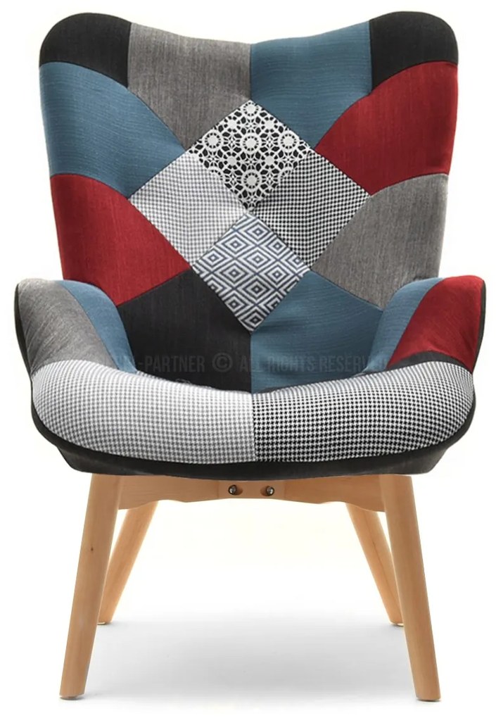 Fotel Nutri (patchwork + fekete). 1110344