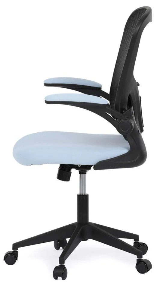 Scaun pivotant de birou albastru cu mecanism de pivotare. Capacitate de încărcare: . KA-V317