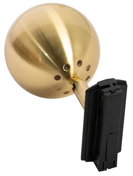 Modern 1 fázisú sínlámpa fekete arannyal - Gissi