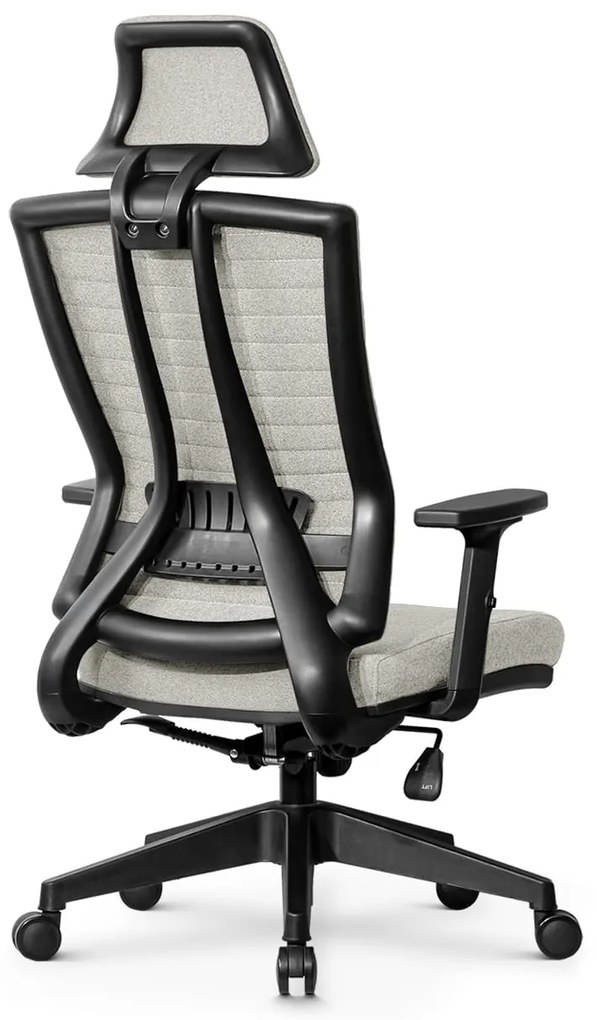 Ello ergonomikus szövet irodai forgószék deréktámasszal, fejtámasszal