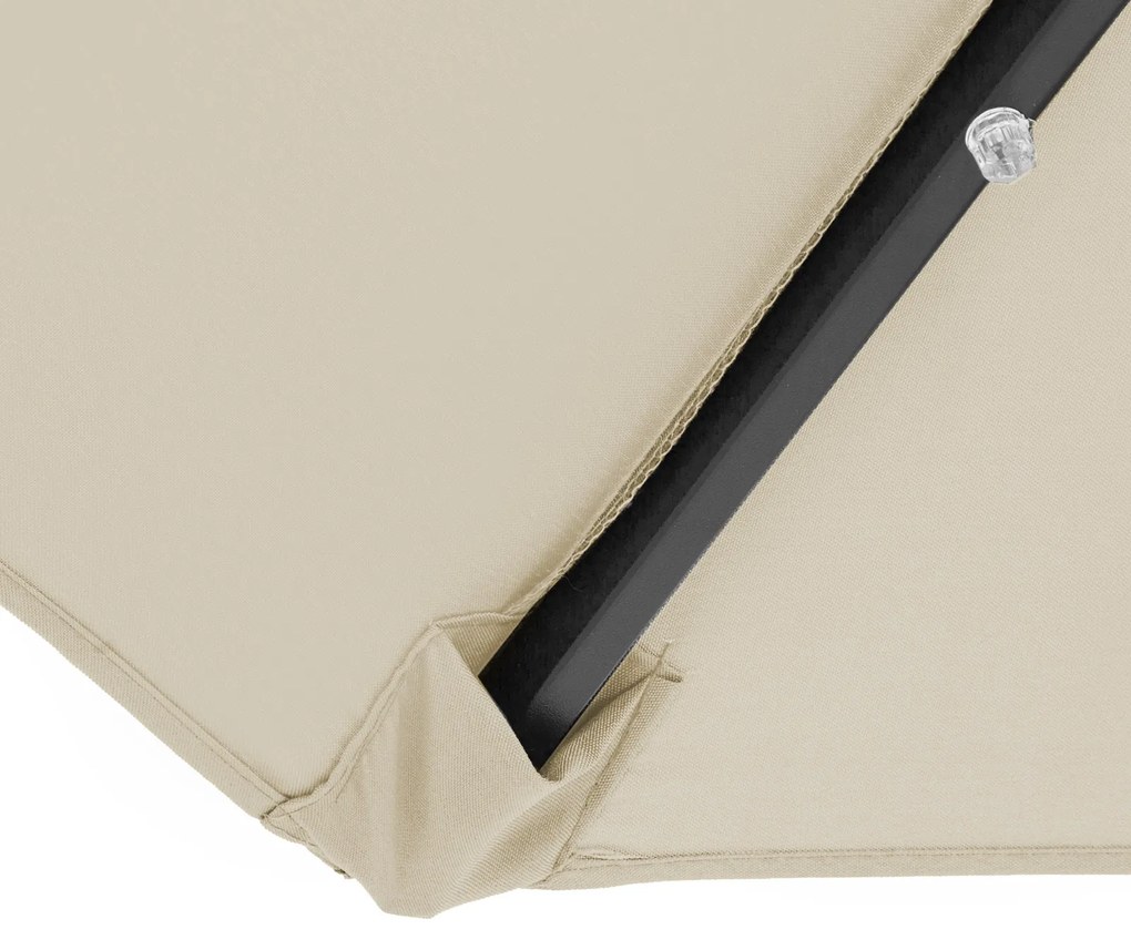 Kingsleeve® LED napernyő Miami Ø270 cm - bézs