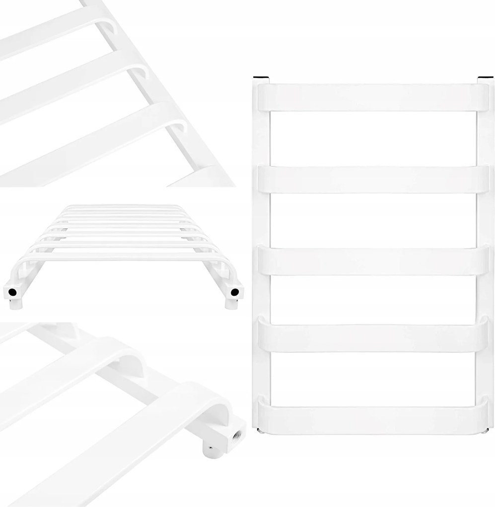 Fürdőszobai Fali Radiátor Fehér Létra GR4 670 x 540 5 Bordás 379W