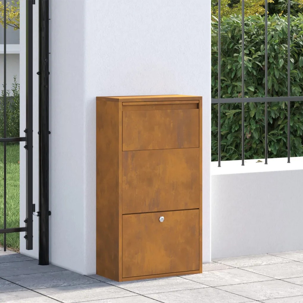 Csomagbedobó láda 44x22x82 cm Időjárásálló Acél