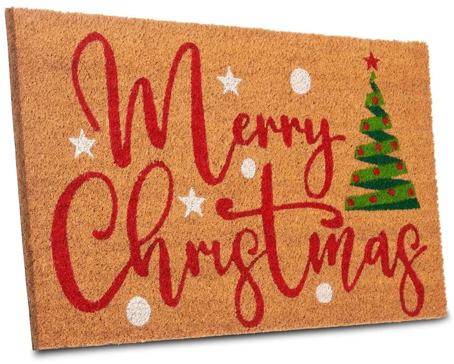 Kókuszrost lábtörlő karácsonyi mintával 40x70 cm Merry Christmas – Hanse Home