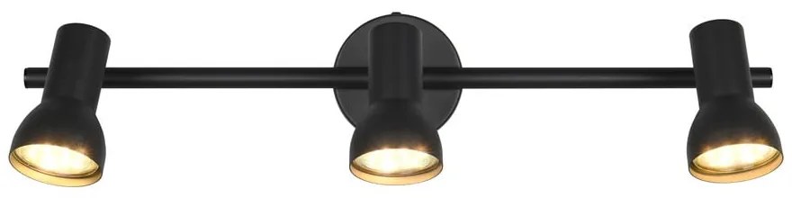 Fekete spotlámpa ø 8 cm Cantar – Trio