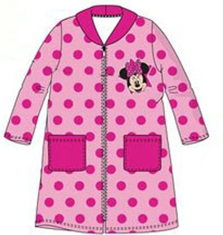 Disney Minnie Dots Light gyerek köntös 3 - 8 év / 98 - 128 cm Díszdobozban