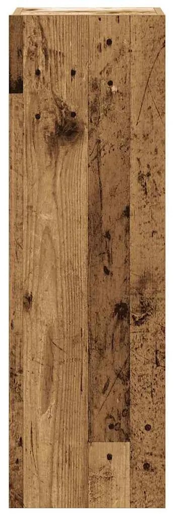 5 részes antik fa színű szerelt fa fali TV-szekrényszett