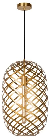 Lucide 21417/32/02 - Csillár zsinóron WOLFRAM 1xE27/60W/230V sárgaréz