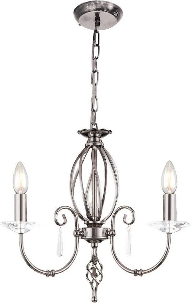 Elstead Lighting AEGEAN AG3-POL-NICKEL Csillár 3x60W/E14