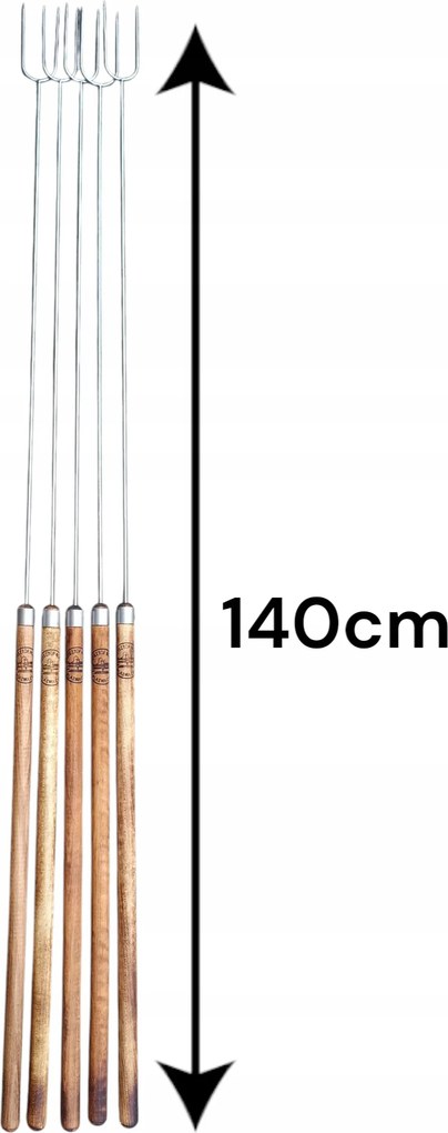 Rozsdamentes botok Botok 140cm hosszú Grill villa Fókusz ajándék