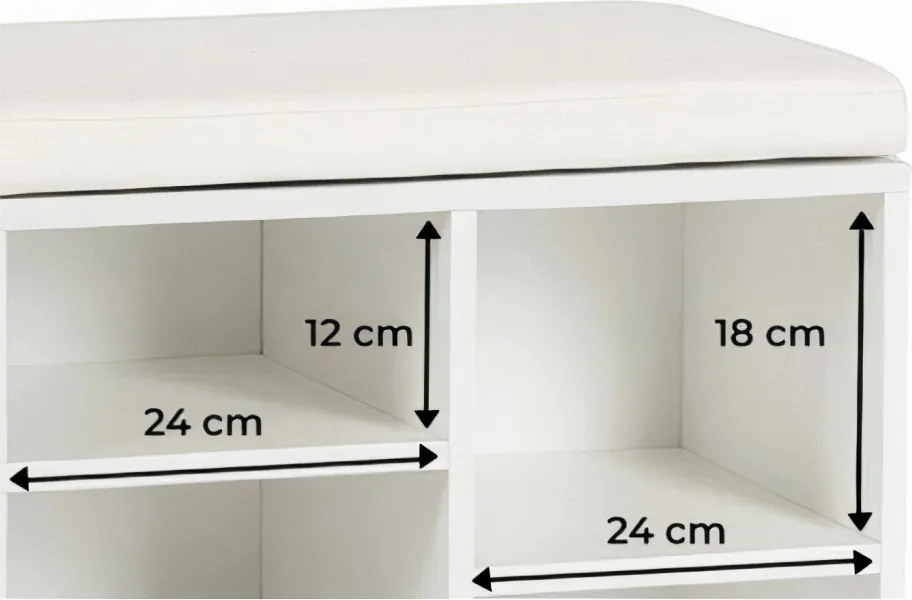 Szafka na buty AXEL104 cm Biała