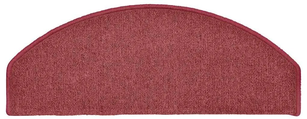 30 db bordó félkör alakú lépcsőszőnyeg 65 x 24 x 4 cm, nagy