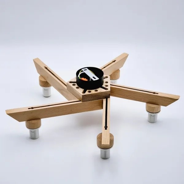 Fali lámpa ANTONIO 5xE14/40W/230V tölgy