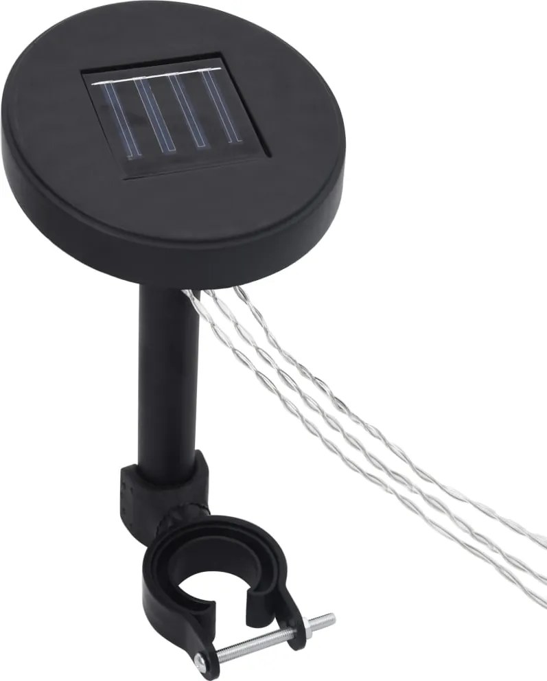 vidaXL pavilon LED fényfüzér napelemes panellel