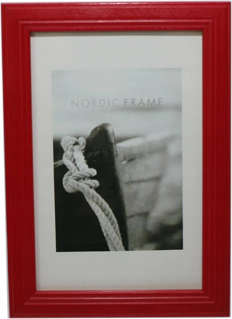 Képkeret 20x30 piros fa üveg univerzális