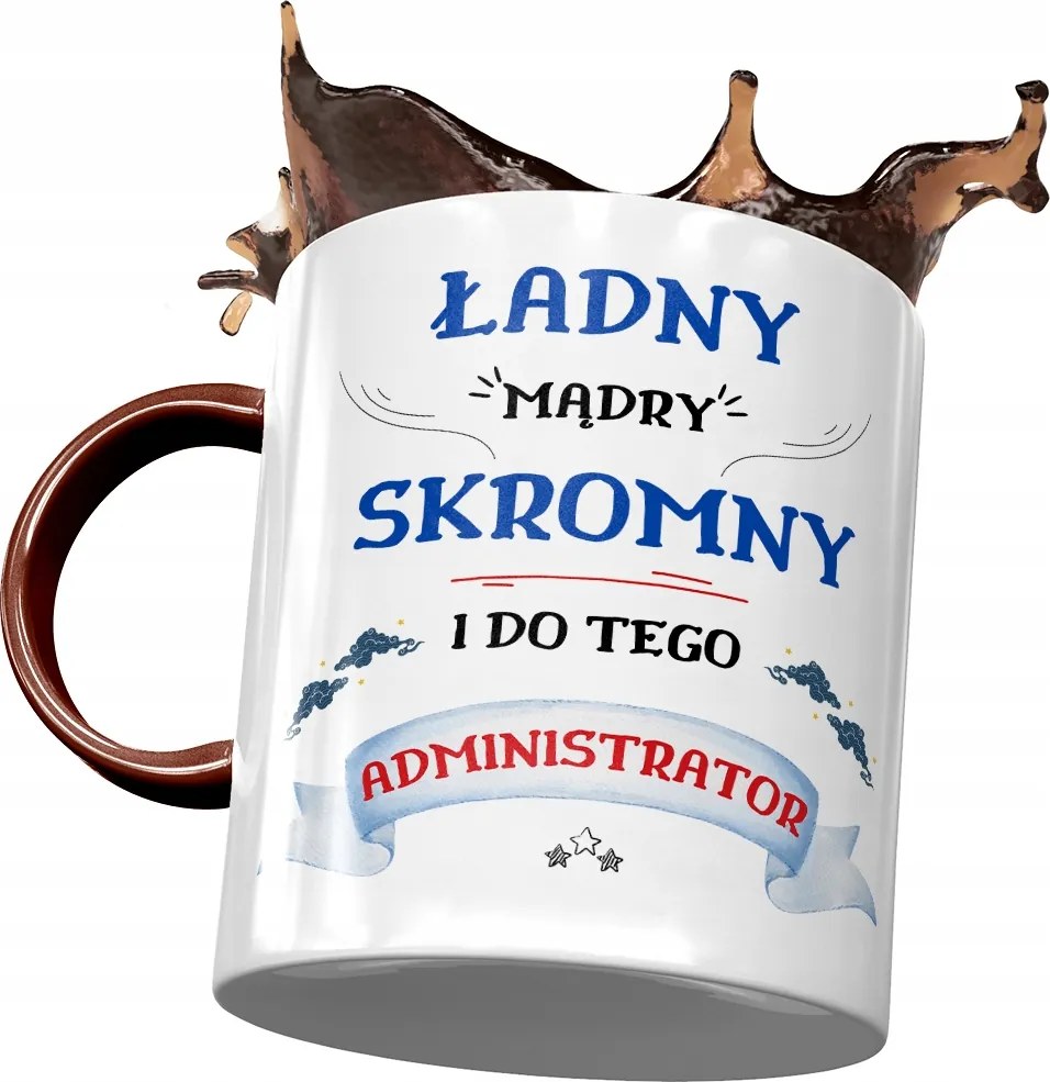 Bordó Adminisztrátor Bögre Szép Okos Szerény Nyomtatott Fotóval