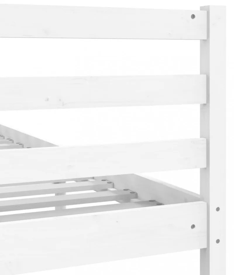 fehér tömör fa ágykeret 75 x 190 cm (Small Single)