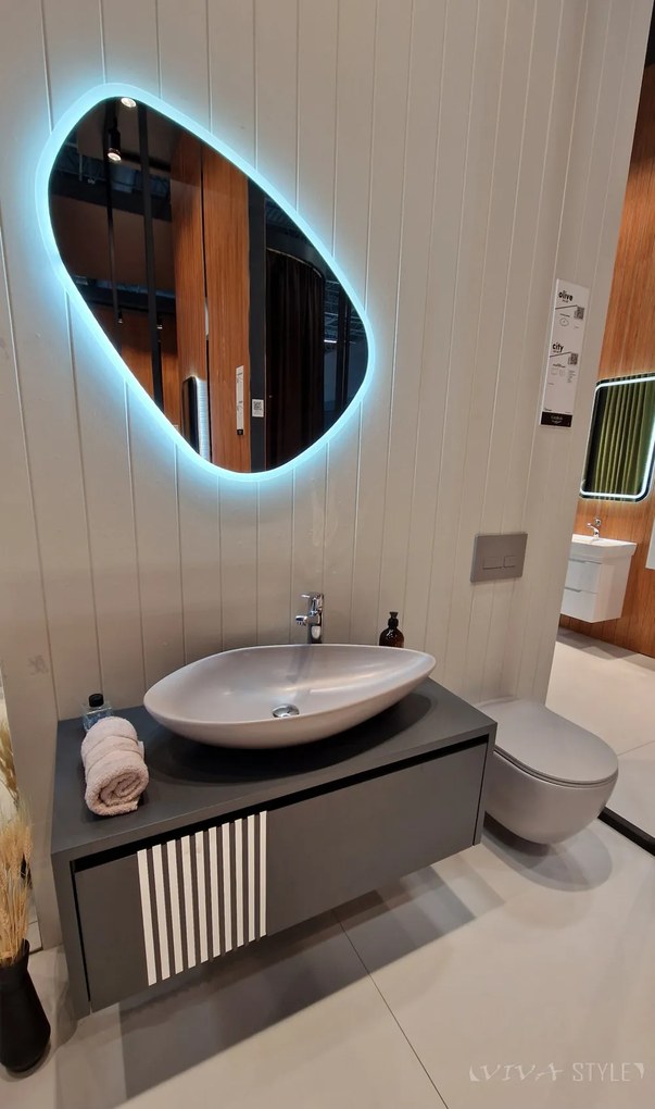 CeraStyle CITY fali WC - MATT SZÜRKE - BEÉPÍTETT bidé funkcióval - perem nélküli