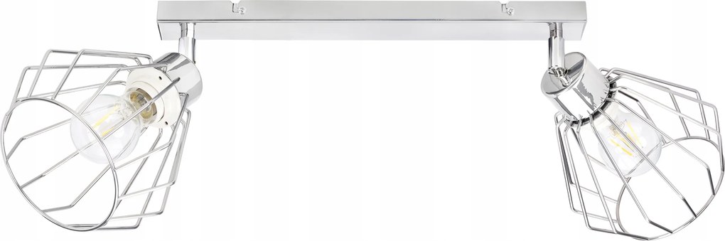 Lámpa plafon csillár mozgás loft drót gyémánt króm