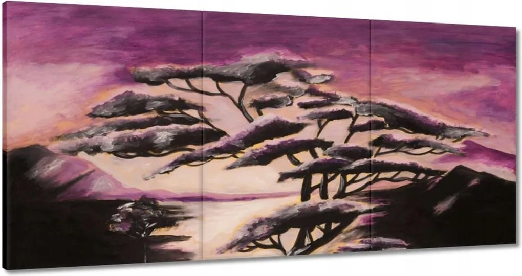 Festmények 120x60 Este a szavannán