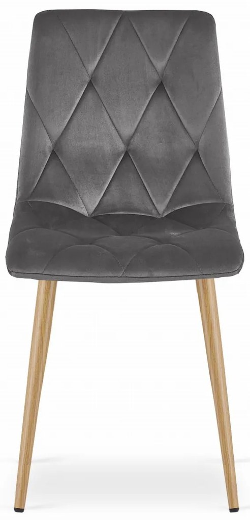 Sötétszürke bársony étkezőszék LIBRA