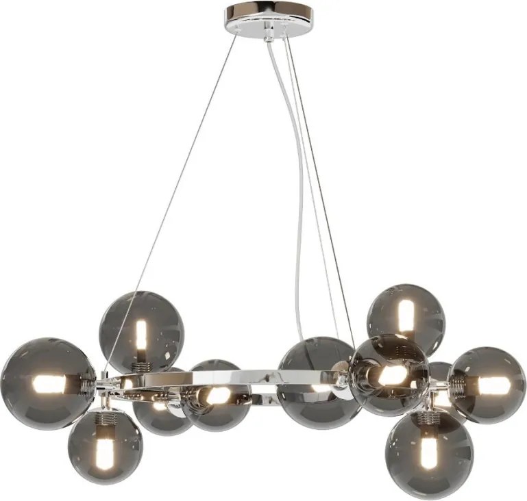 MAYTONI MOD545PL-11CH DALLAS Modern Függesztett Lámpa Króm, Füstös G9 IP20