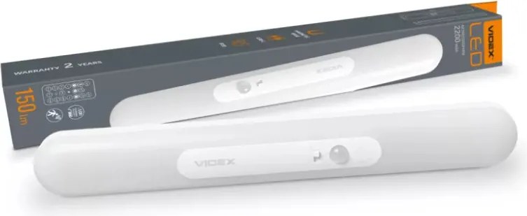 Videx beépített LED-es újratölthető lámpa, mágneses hátlappal, akasztóval 3000-6500K