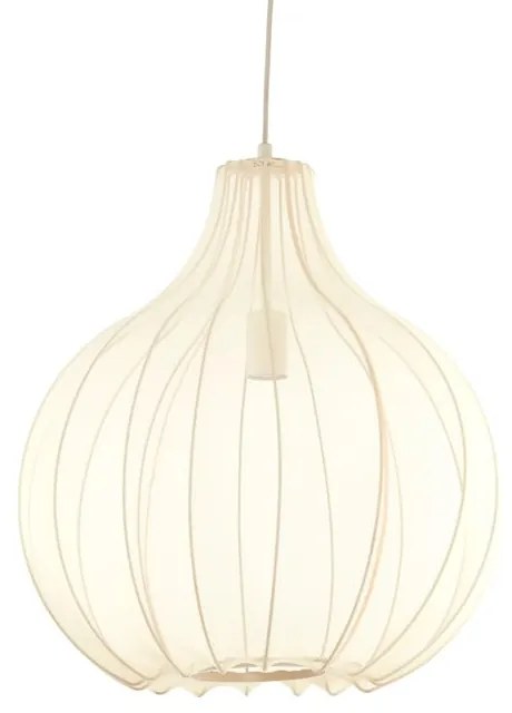 Bézs függőlámpa textil búrával ø 50 cm Elati – Light & Living