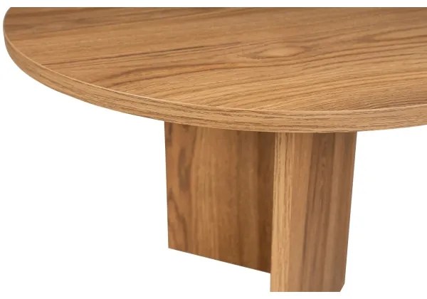 Kávésasztal OVAL 60x120 cm barna