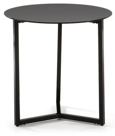 Marae fekete tárolóasztal, ⌀ 50 cm - La Forma