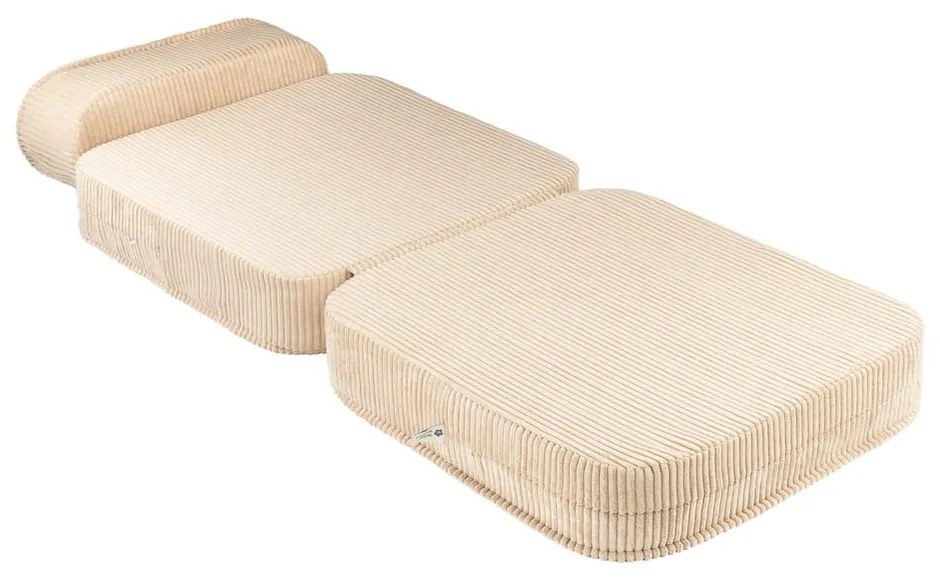 Világosbarna kordbársony gyerek fotel Flip – Wigiwama