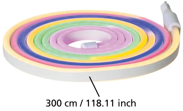 Eglo FlatneonLED 900224 kültéri Neon LED szalag, 288x0,2W RGB, 3m, IP44
