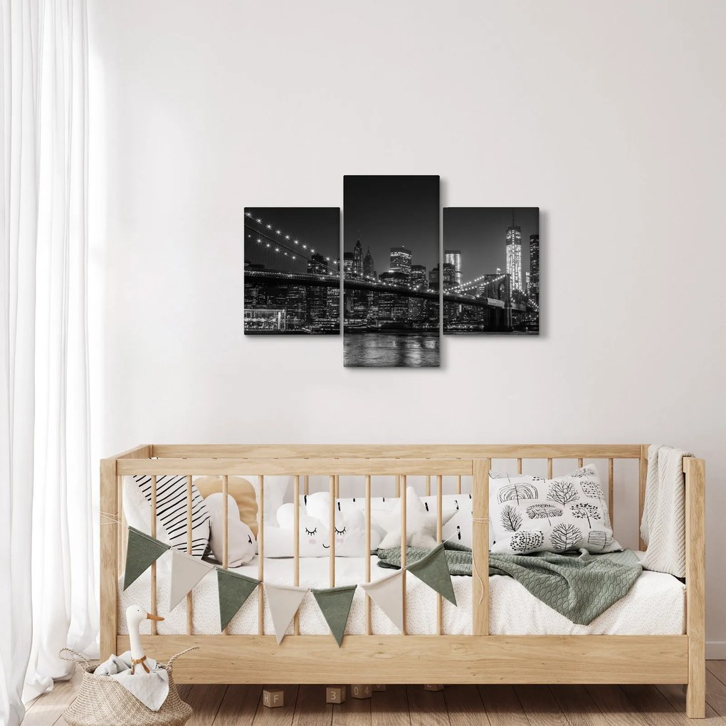 A New York-i Brooklyn-híd képe (90x60 cm)