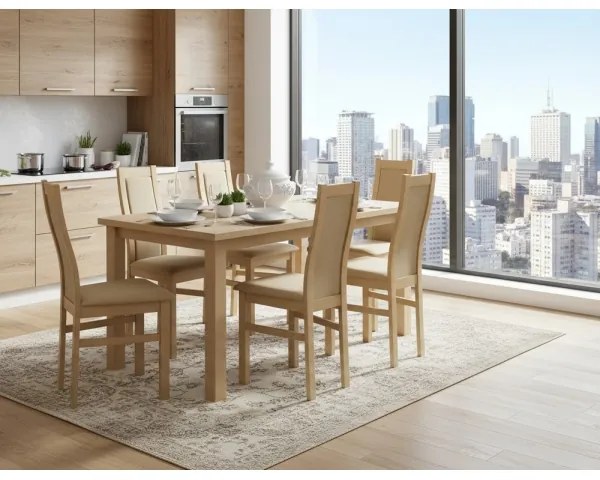 Étkezőszék ZOE tölgy/krémszínű