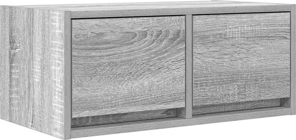 vidaXL szürke sonoma színű szerelt fa TV-szekrény 60x31x25,5 cm