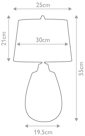Elstead NEWHAM-TL-S - Asztali lámpa NEWHAM 1xE27/60W/230V