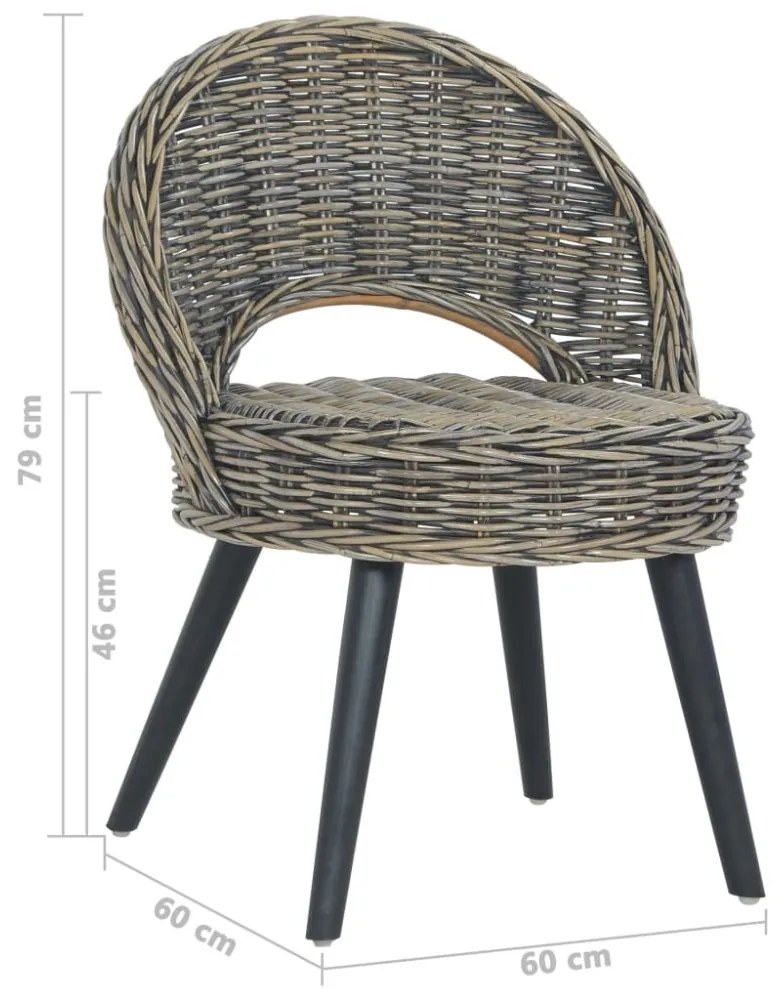 fekete kubu rattan kanapészék